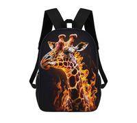 sinyumoney 4Girls Giraffe Backpack 3D Printed Boy School Backpack Casual Daypack Lightweight Rucksack for Middle School Students 17inch