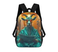 sinyumoney 4Girls Goat in A Bathroom Backpack 3D Printed Boy School Backpack Casual Daypack Lightweight Rucksack for Middle School Students 17inch