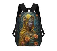 sinyumoney 4Girls Golden Celestial Woman Backpack 3D Printed Boy School Backpack Casual Daypack Lightweight Rucksack for Middle School Students 17inch