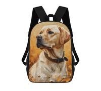 sinyumoney 4Girls Golden Lab Radiance Backpack 3D Printed Boy School Backpack Casual Daypack Lightweight Rucksack for Middle School Students 17inch