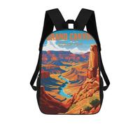 sinyumoney 4Girls Grand Canyon National Park Backpack 3D Printed Boy School Backpack Casual Daypack Lightweight Rucksack for Middle School Students 17inch