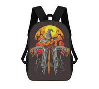 sinyumoney 4Girls Halloween Backpack 3D Printed Boy School Backpack Casual Daypack Lightweight Rucksack for Middle School Students 17inch