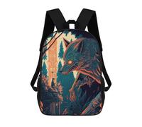 sinyumoney 4Girls Japanese Anime Cartoon Backpack 3D Printed Boy School Backpack Casual Daypack Lightweight Rucksack for Middle School Students 17inch