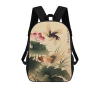 sinyumoney 4Girls Japanese Fish 1 Backpack 3D Printed Boy School Backpack Casual Daypack Lightweight Rucksack for Middle School Students 17inch