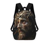 sinyumoney 4Girls Jesus Is Alive Backpack 3D Printed Boy School Backpack Casual Daypack Lightweight Rucksack for Middle School Students 17inch
