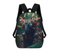 sinyumoney 4Girls Jungle Guardian Mythical Creature Backpack 3D Printed Boy School Backpack Casual Daypack Lightweight Rucksack for Middle School Students 17inch