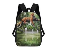 sinyumoney 4Girls Just Resting Backpack 3D Printed Boy School Backpack Casual Daypack Lightweight Rucksack for Middle School Students 17inch