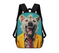 sinyumoney 4Girls Laughing Hyena Backpack 3D Printed Boy School Backpack Casual Daypack Lightweight Rucksack for Middle School Students 17inch