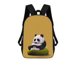 sinyumoney 4Girls Lazy Panda Backpack 3D Printed Boy School Backpack Casual Daypack Lightweight Rucksack for Middle School Students 17inch