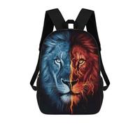 sinyumoney 4Girls Lion Ice Backpack 3D Printed Boy School Backpack Casual Daypack Lightweight Rucksack for Middle School Students 17inch