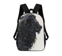 sinyumoney 4Girls Lion Majesty Art Backpack 3D Printed Boy School Backpack Casual Daypack Lightweight Rucksack for Middle School Students 17inch