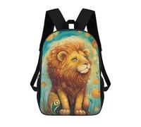 sinyumoney 4Girls Lion Mystical Backpack 3D Printed Boy School Backpack Casual Daypack Lightweight Rucksack for Middle School Students 17inch
