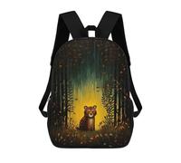 sinyumoney 4Girls Little Tiger Cub Backpack 3D Printed Boy School Backpack Casual Daypack Lightweight Rucksack for Middle School Students 17inch