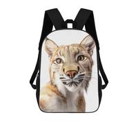 sinyumoney 4Girls Lynx Selfie Backpack 3D Printed Boy School Backpack Casual Daypack Lightweight Rucksack for Middle School Students 17inch