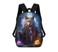sinyumoney 4Girls Magical Beast Sorcerer Backpack 3D Printed Boy School Backpack Casual Daypack Lightweight Rucksack for Middle School Students 17inch