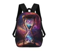 sinyumoney 4Girls Magical Hourglass Backpack 3D Printed Boy School Backpack Casual Daypack Lightweight Rucksack for Middle School Students 17inch