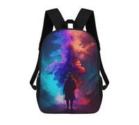 sinyumoney 4Girls Magical Pathway Backpack 3D Printed Boy School Backpack Casual Daypack Lightweight Rucksack for Middle School Students 17inch