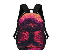 sinyumoney 4Girls Megaton Mushroom Cloud Backpack 3D Printed Boy School Backpack Casual Daypack Lightweight Rucksack for Middle School Students 17inch