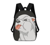 sinyumoney 4Girls Meme Dog Backpack 3D Printed Boy School Backpack Casual Daypack Lightweight Rucksack for Middle School Students 17inch