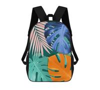 sinyumoney 4Girls Minimalist Floral 65 Backpack 3D Printed Boy School Backpack Casual Daypack Lightweight Rucksack for Middle School Students 17inch