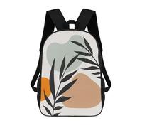 sinyumoney 4Girls Minimalist Floral A47 Backpack 3D Printed Boy School Backpack Casual Daypack Lightweight Rucksack for Middle School Students 17inch