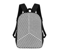 sinyumoney 4Girls Minimalist Lines 05 Backpack 3D Printed Boy School Backpack Casual Daypack Lightweight Rucksack for Middle School Students 17inch