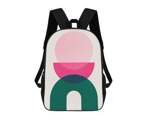 sinyumoney 4Girls Modern Geometry 5 Backpack 3D Printed Boy School Backpack Casual Daypack Lightweight Rucksack for Middle School Students 17inch