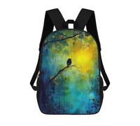 sinyumoney 4Girls Mystical Forest Song Backpack 3D Printed Boy School Backpack Casual Daypack Lightweight Rucksack for Middle School Students 17inch
