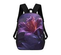 sinyumoney 4Girls Natural Flower Backpack 3D Printed Boy School Backpack Casual Daypack Lightweight Rucksack for Middle School Students 17inch