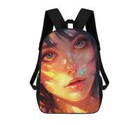 sinyumoney 4Girls Neon Dreamscape -5 Backpack 3D Printed Boy School Backpack Casual Daypack Lightweight Rucksack for Middle School Students 17inch