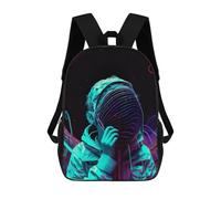 sinyumoney 4Girls Neon Dreamscape-9 Backpack 3D Printed Boy School Backpack Casual Daypack Lightweight Rucksack for Middle School Students 17inch