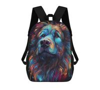 sinyumoney 4Girls Newfoundland Dog Dream Backpack 3D Printed Boy School Backpack Casual Daypack Lightweight Rucksack for Middle School Students 17inch