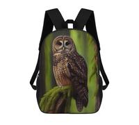 sinyumoney 4Girls Northern Spotted Owl Backpack 3D Printed Boy School Backpack Casual Daypack Lightweight Rucksack for Middle School Students 17inch