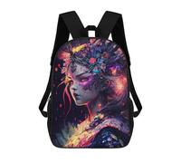 sinyumoney 4Girls Oiran Manga Girl V1 Backpack 3D Printed Boy School Backpack Casual Daypack Lightweight Rucksack for Middle School Students 17inch