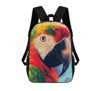 sinyumoney 4Girls Parrot Backpack 3D Printed Boy School Backpack Casual Daypack Lightweight Rucksack for Middle School Students 17inch
