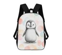 sinyumoney 4Girls Penguin Chick Backpack 3D Printed Boy School Backpack Casual Daypack Lightweight Rucksack for Middle School Students 17inch