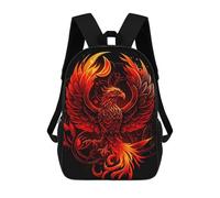 sinyumoney 4Girls Phoenix Rising Artwork -7 Backpack 3D Printed Boy School Backpack Casual Daypack Lightweight Rucksack for Middle School Students 17inch