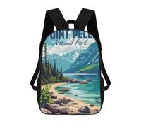 sinyumoney 4Girls Point Pelee National Park Backpack 3D Printed Boy School Backpack Casual Daypack Lightweight Rucksack for Middle School Students 17inch