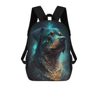sinyumoney 4Girls Rottweiler Dog Dream Backpack 3D Printed Boy School Backpack Casual Daypack Lightweight Rucksack for Middle School Students 17inch
