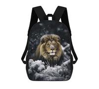 sinyumoney 4Girls Snow Lion Backpack 3D Printed Boy School Backpack Casual Daypack Lightweight Rucksack for Middle School Students 17inch