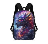 sinyumoney 4Girls Space Dragon Backpack 3D Printed Boy School Backpack Casual Daypack Lightweight Rucksack for Middle School Students 17inch