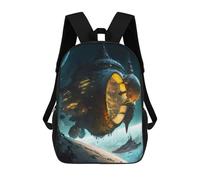 sinyumoney 4Girls Space Station Odyssey -1 Backpack 3D Printed Boy School Backpack Casual Daypack Lightweight Rucksack for Middle School Students 17inch