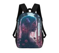 sinyumoney 4Girls Spirit of The Forest Backpack 3D Printed Boy School Backpack Casual Daypack Lightweight Rucksack for Middle School Students 17inch