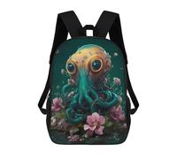 sinyumoney 4Girls Squid Fairy Tale Backpack 3D Printed Boy School Backpack Casual Daypack Lightweight Rucksack for Middle School Students 17inch