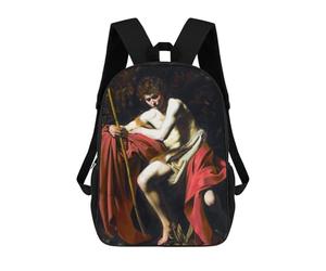 sinyumoney 4Girls St John in The Wilderness Backpack 3D Printed Boy School Backpack Casual Daypack Lightweight Rucksack for Middle School Students 17inch