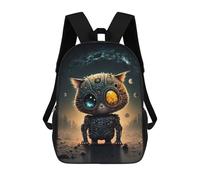 sinyumoney 4Girls Steampunk Cat in Space-5 Backpack 3D Printed Boy School Backpack Casual Daypack Lightweight Rucksack for Middle School Students 17inch