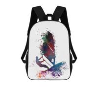 sinyumoney 4Girls Surfer Backpack 3D Printed Boy School Backpack Casual Daypack Lightweight Rucksack for Middle School Students 17inch