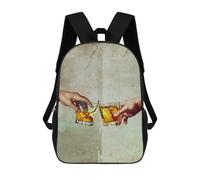sinyumoney 4Girls The Creation of Whiskey Backpack 3D Printed Boy School Backpack Casual Daypack Lightweight Rucksack for Middle School Students 17inch