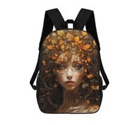 sinyumoney 4Girls The Gaze of Autumn Backpack 3D Printed Boy School Backpack Casual Daypack Lightweight Rucksack for Middle School Students 17inch