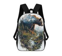 sinyumoney 4Girls The Solitary Wanderer Backpack 3D Printed Boy School Backpack Casual Daypack Lightweight Rucksack for Middle School Students 17inch